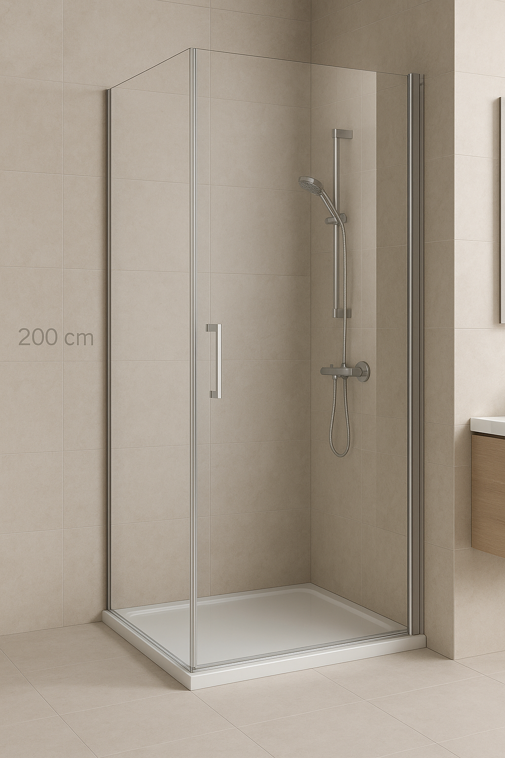 200cm Höhe Duschtür