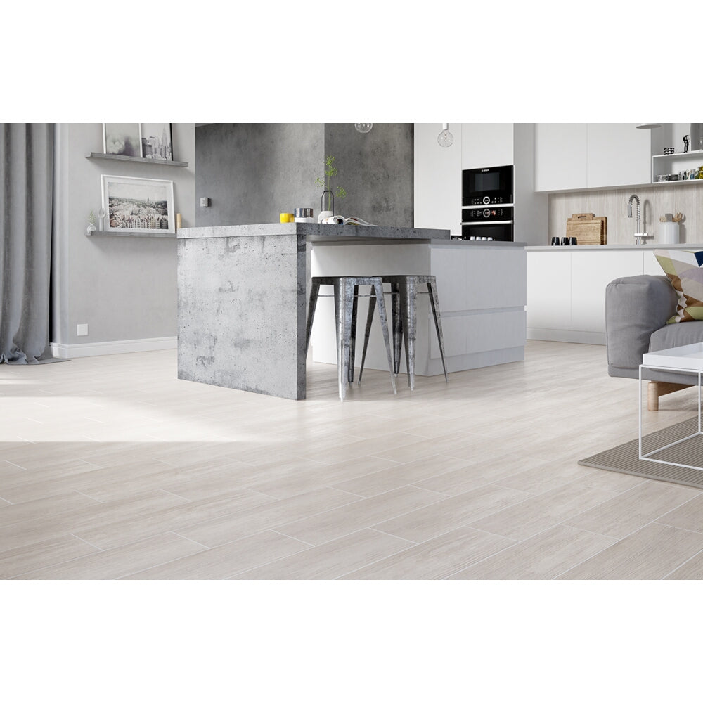 Silver Oak Holzoptik Fliese 20x120 cm Matt – Rektifiziertes Feinsteinzeug