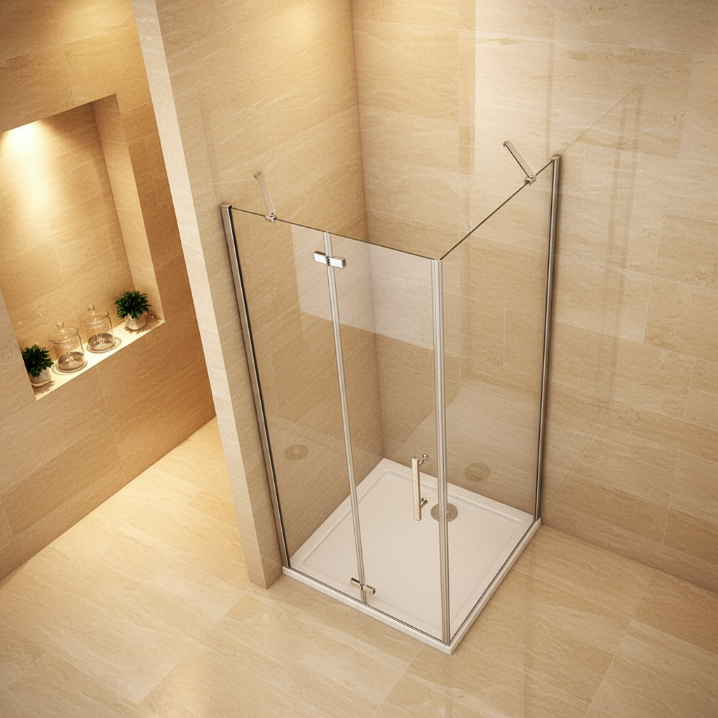 Duschkabine Scharniertür 190/195cm | 5mm/6mm NANO ESG Glas Dusche