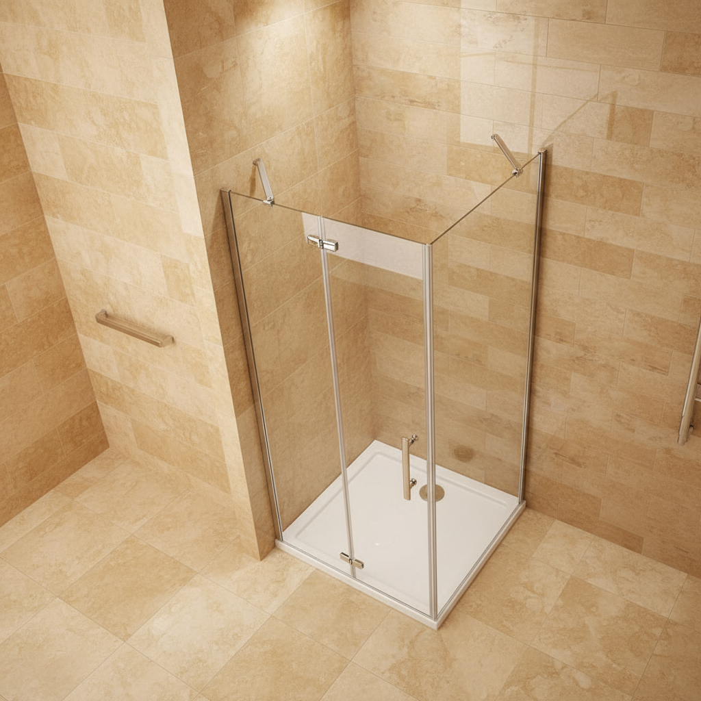 Duschkabine Scharniertür 190/195cm | 5mm/6mm NANO ESG Glas Dusche