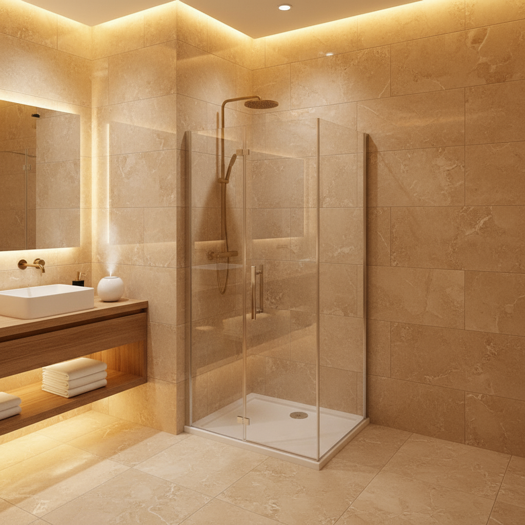 Duschkabine Scharniertür 190/195cm | 5mm/6mm NANO ESG Glas Dusche