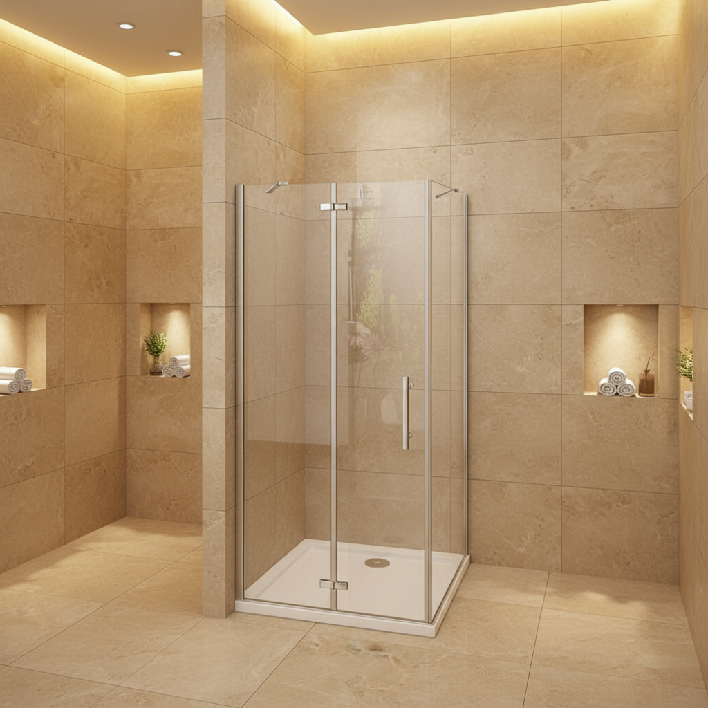 Duschkabine Scharniertür 190/195cm | 5mm/6mm NANO ESG Glas Dusche