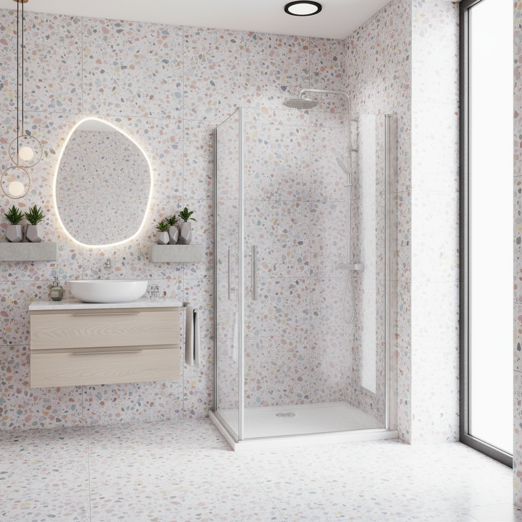 Eckige Duschkabine 70–100x180cm – Schwingtür Drehtür Dusche mit Eckeinstieg