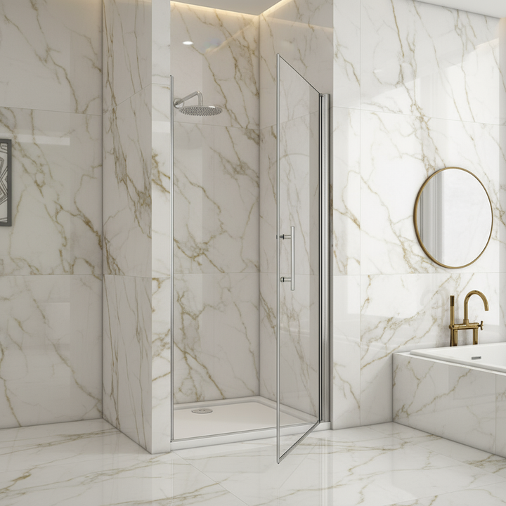 Pendeltür Duschkabine 70–100cm x 190/195cm – Nischentür Drehtür Dusche