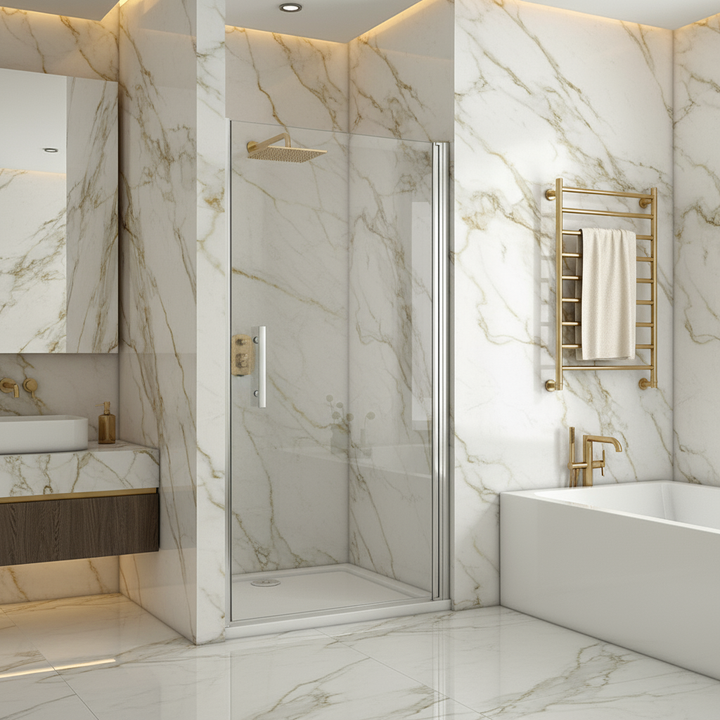 Pendeltür Duschkabine 70–100cm x 190/195cm – Nischentür Drehtür Dusche