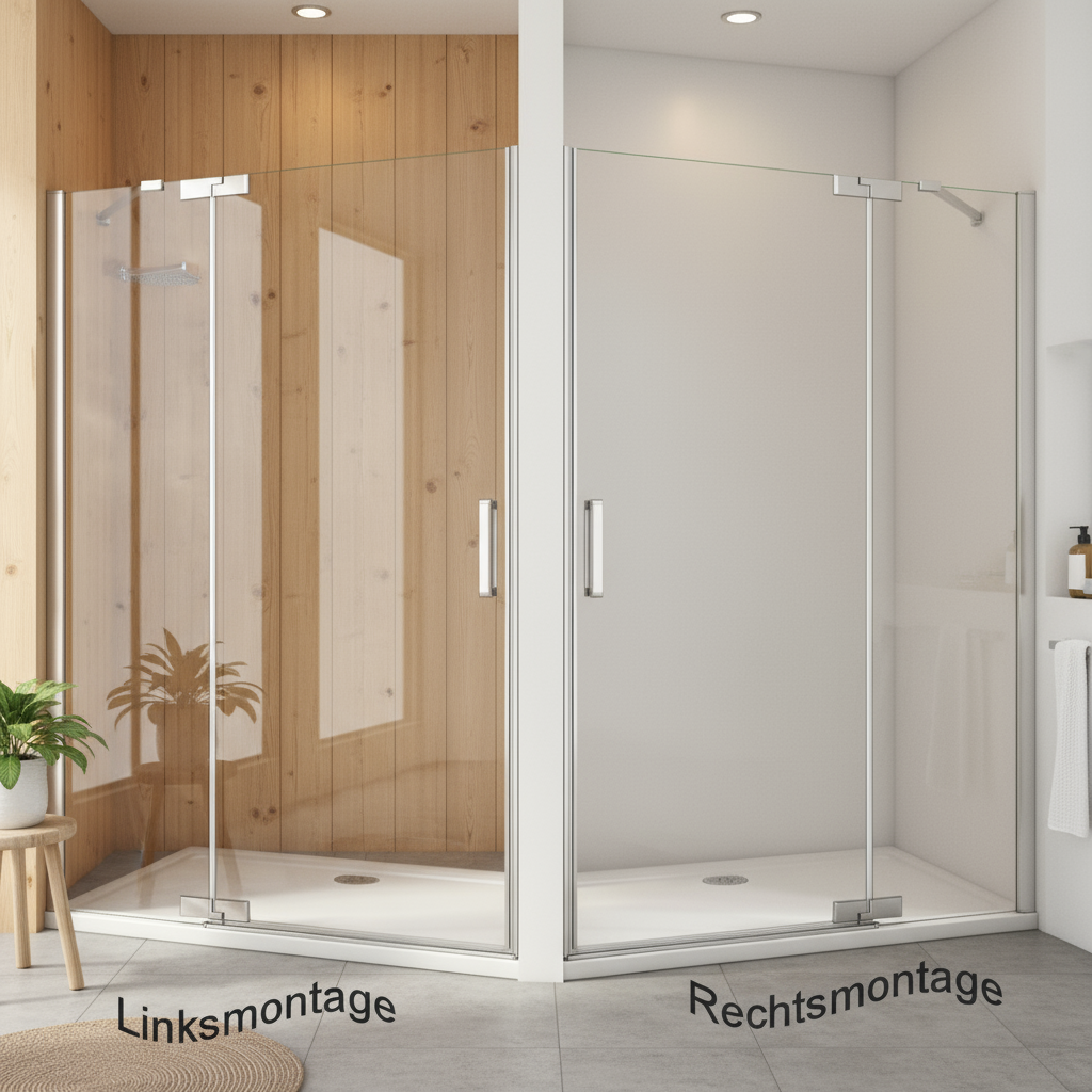 Duschkabine 200cm Drehtür mit Seitenwand 8mm ESG Sicherheitsglas Nano-Beschichtung