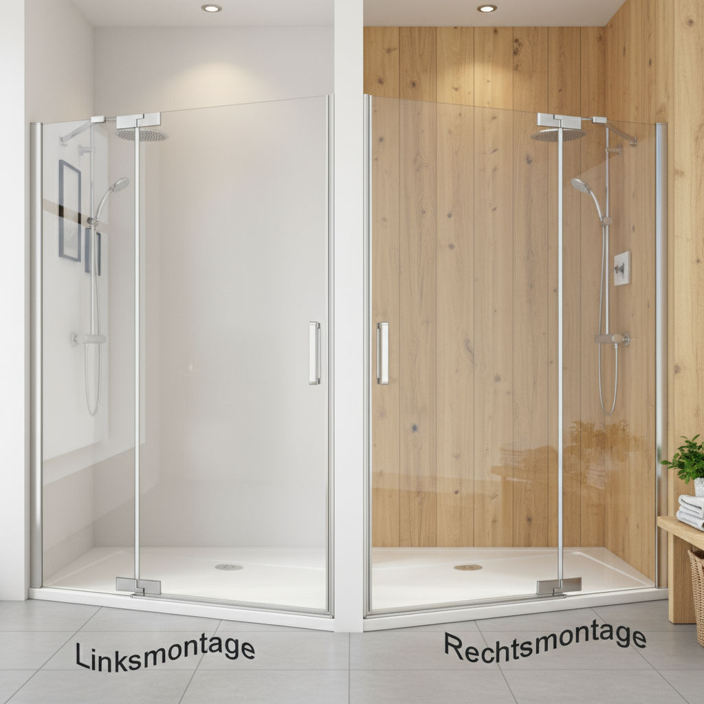 Duschkabine 200cm Drehtür mit Seitenwand 8mm ESG Sicherheitsglas Nano-Beschichtung