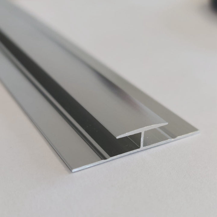 H Leiste Aluminium Silber 270 x 2,5 cm PVC Paneel Verbindung