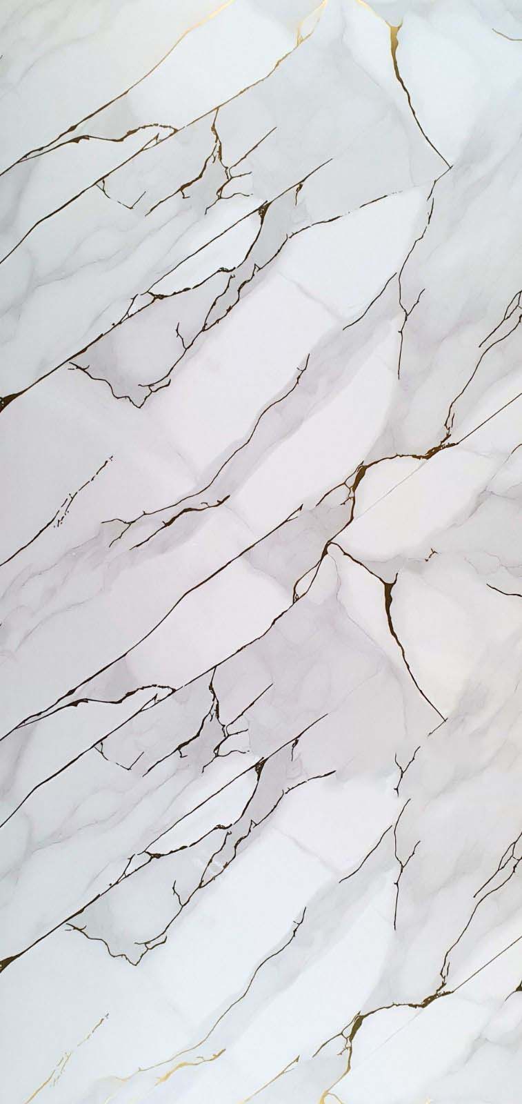 PVC-Paneel Golden Rock 280×122 – Luxuriöse Marmoroptik mit Goldakzenten