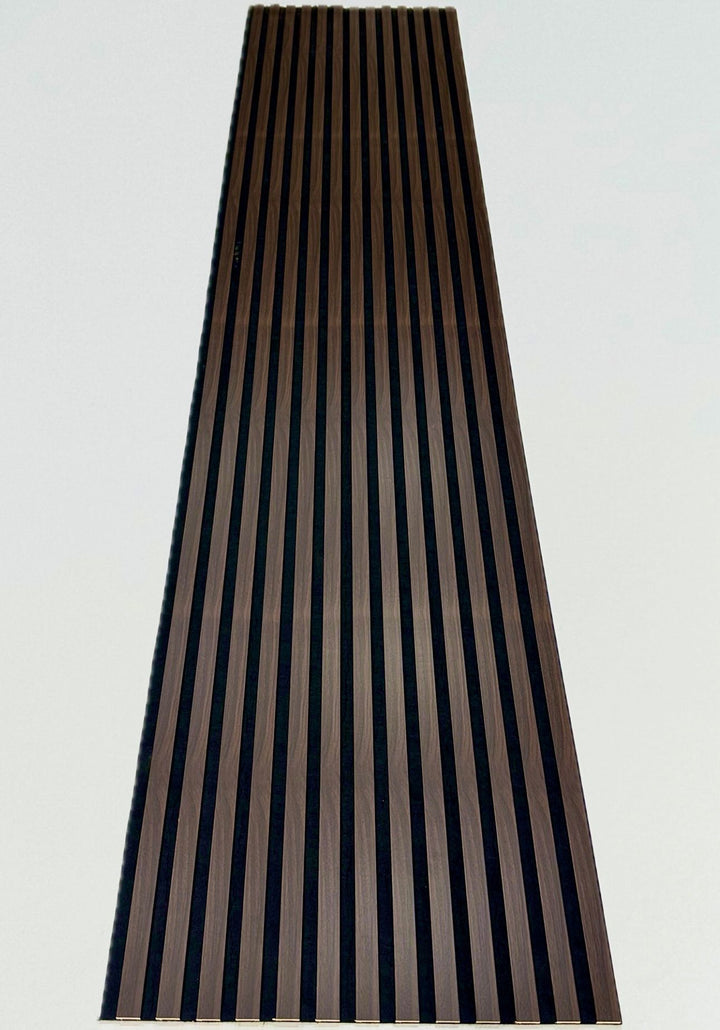 Akustikpaneel Walnuss 275 × 60 cm – Holzoptik Wandpaneel mit Schallabsorption