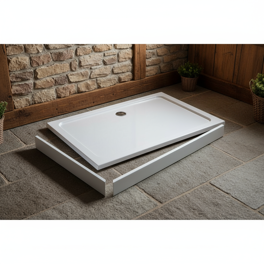 Duschtassen Schürze & Stellfüße Set | Verstellbare Duschwanne Füße & Verkleidung GSRXX