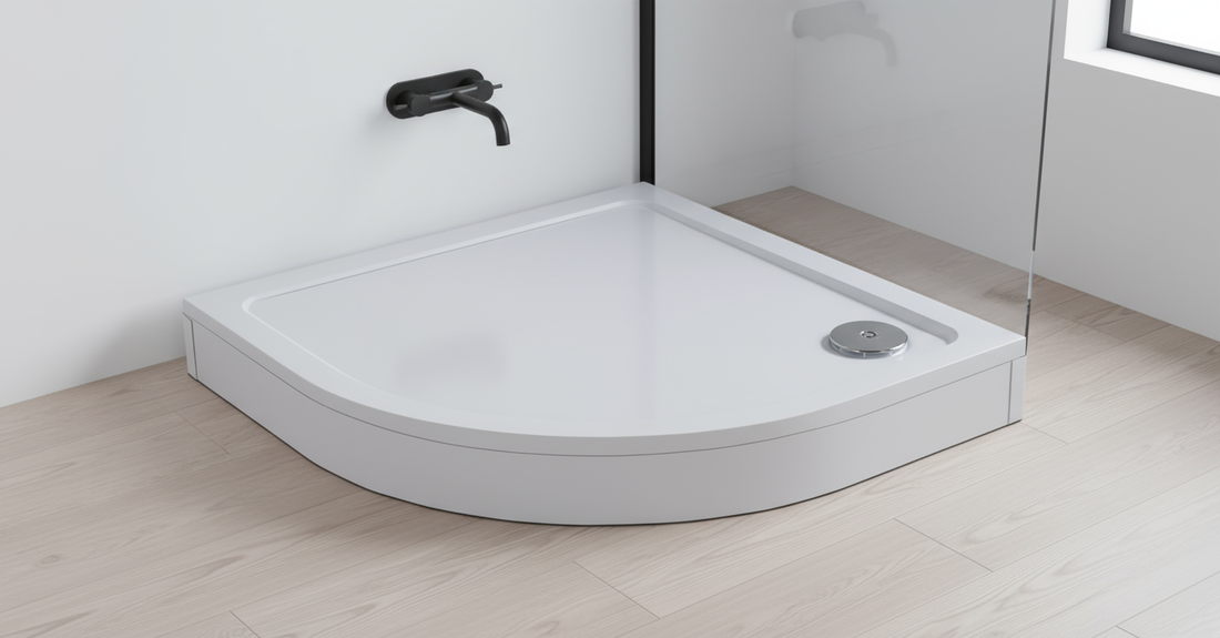 Schürze & Stellfüße Set für Runddusche Duschtasse | 80×80GQ / 90×90GQ Kompatibel