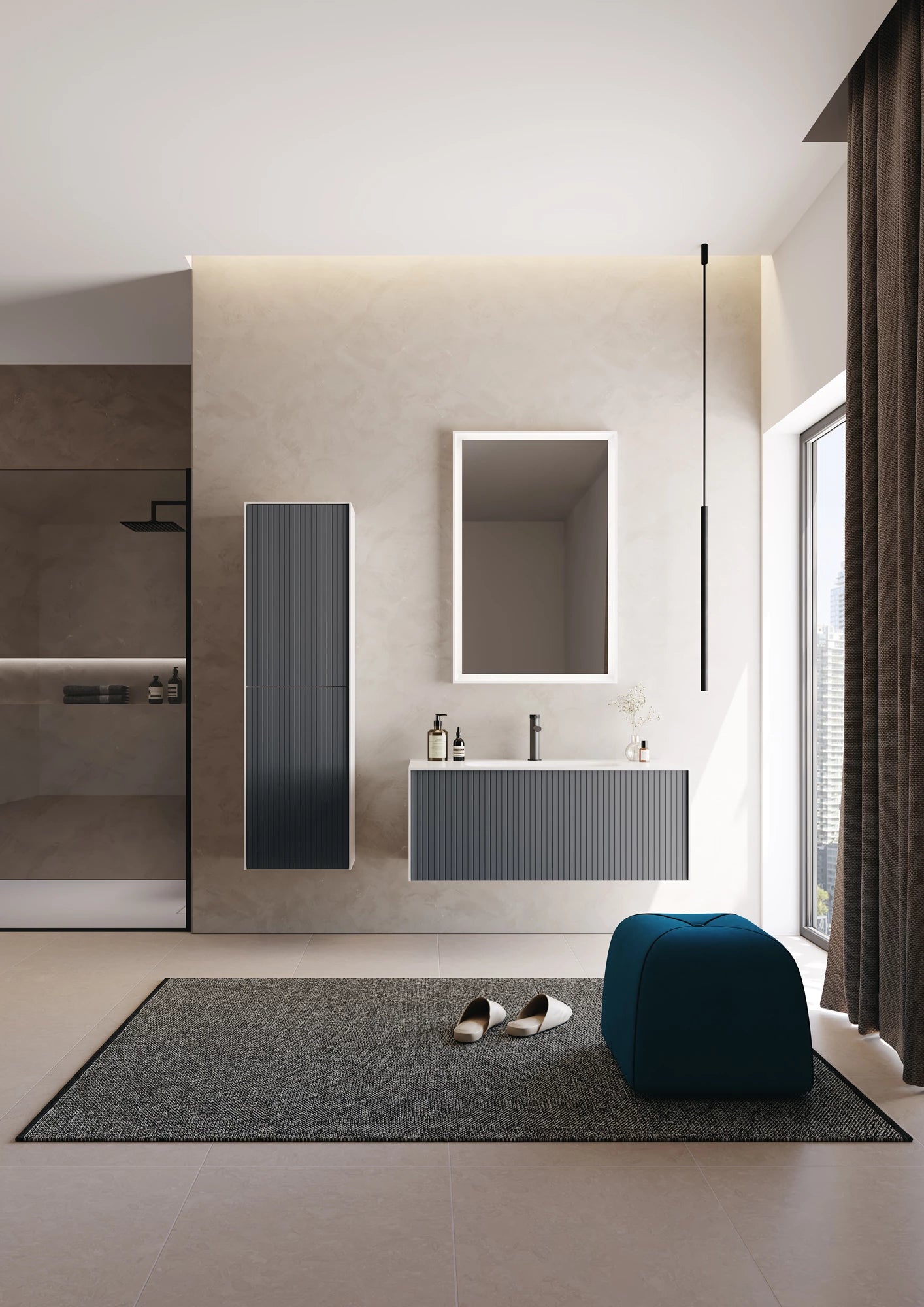 Premium Badmöbel Kollektion – CUBE | Acryl-Waschtisch, Sets & Einzelmodule