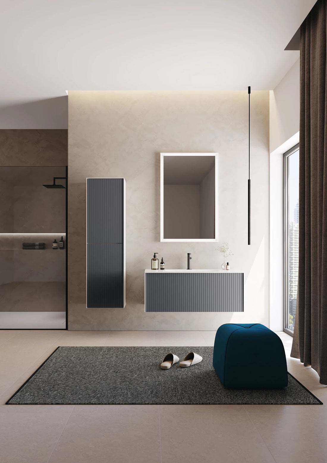 Premium Badmöbel Kollektion – CUBE | Acryl-Waschtisch, Sets & Einzelmodule