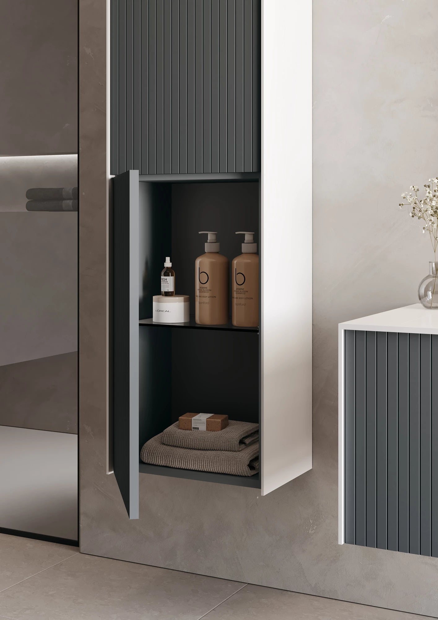 Premium Badmöbel Kollektion – CUBE | Acryl-Waschtisch, Sets & Einzelmodule