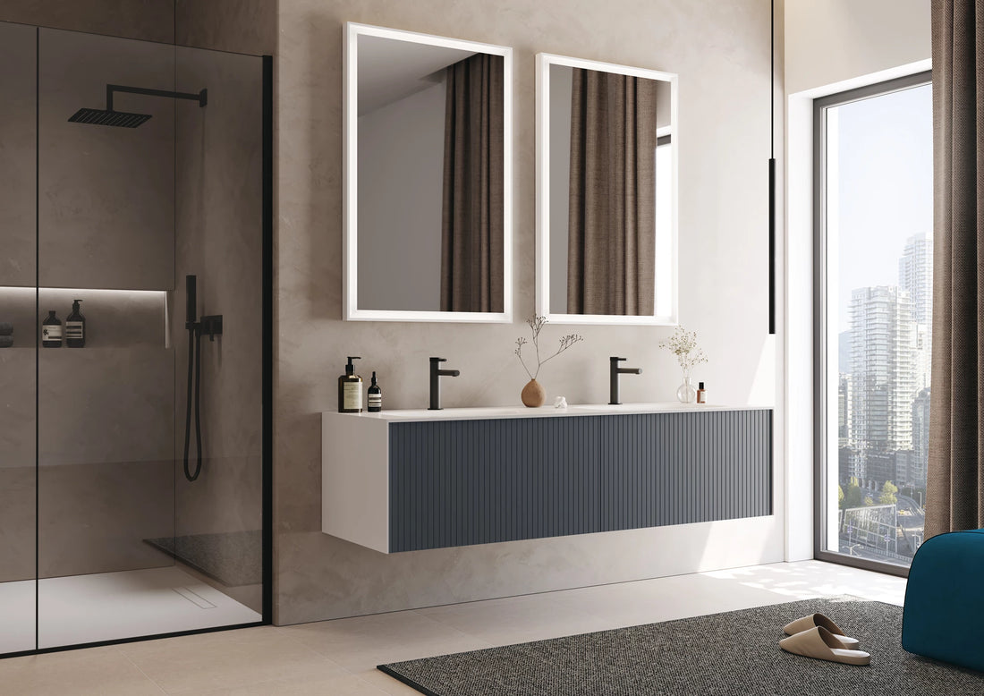 Premium Badmöbel Kollektion – CUBE | Acryl-Waschtisch, Sets & Einzelmodule