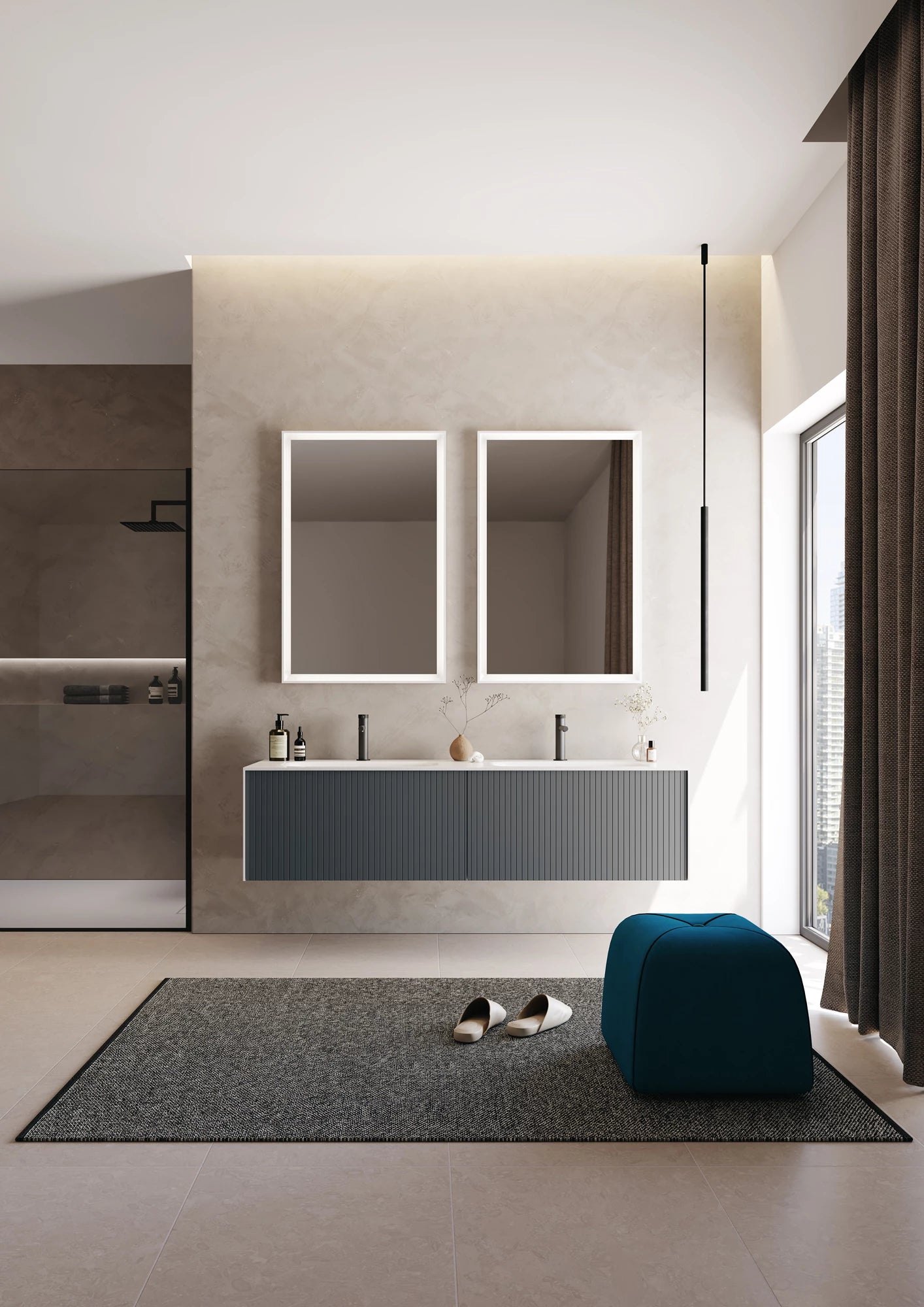 Premium Badmöbel Kollektion – CUBE | Acryl-Waschtisch, Sets & Einzelmodule