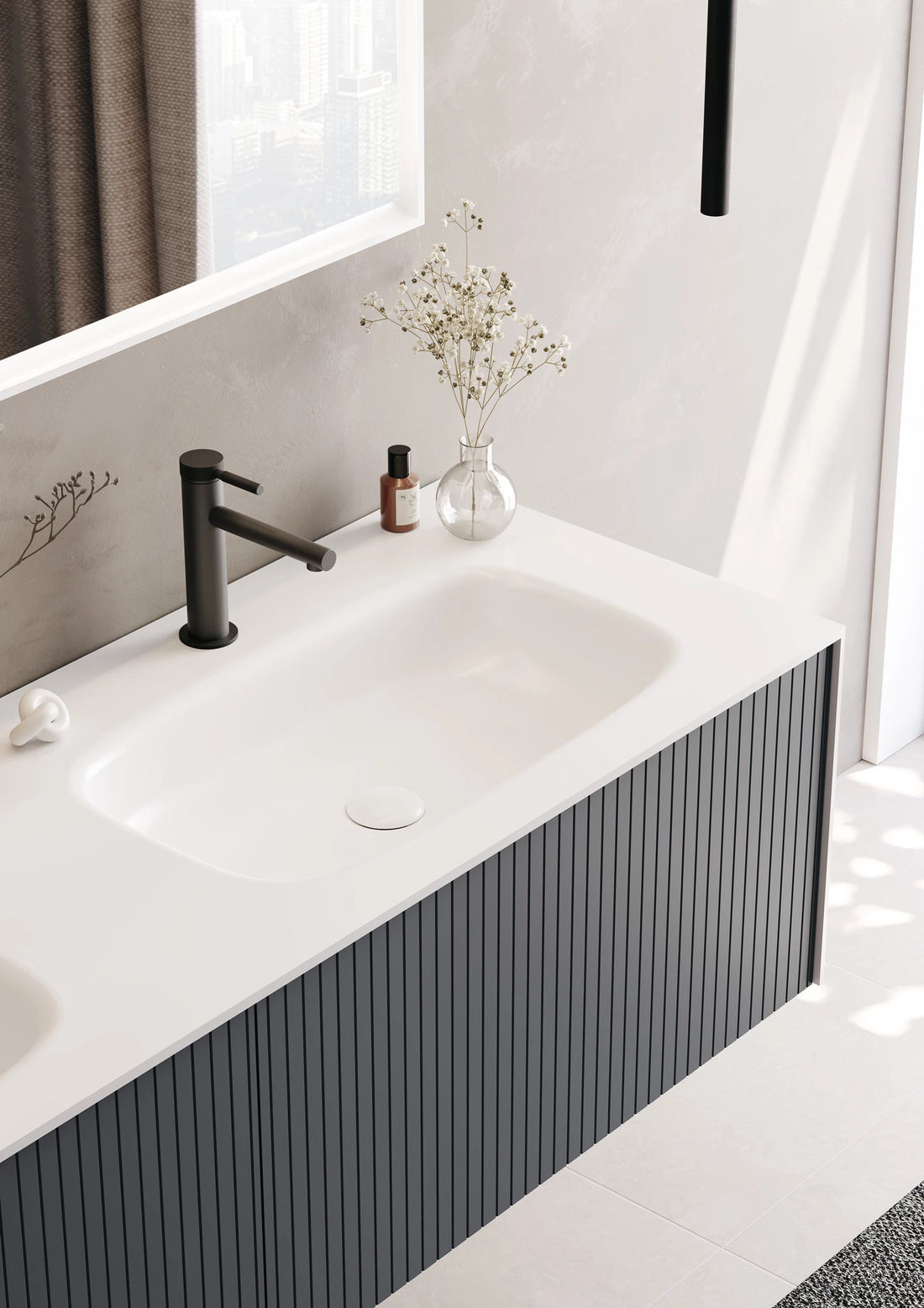 Premium Badmöbel Kollektion – CUBE | Acryl-Waschtisch, Sets & Einzelmodule