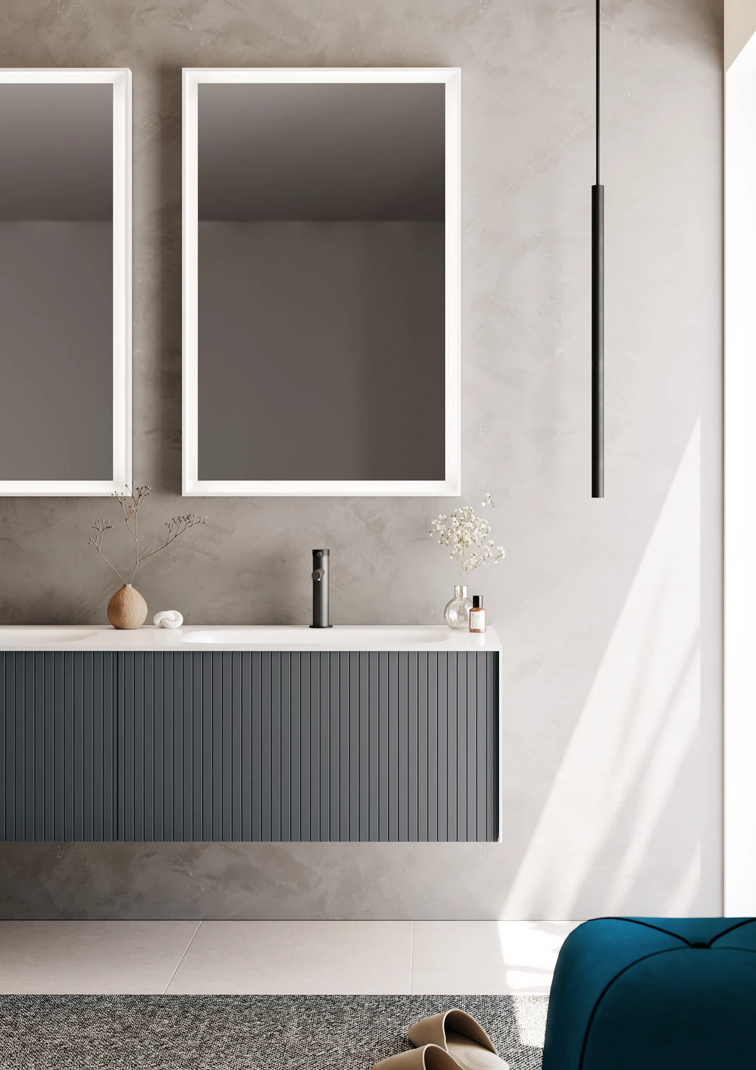 Premium Badmöbel Kollektion – CUBE | Acryl-Waschtisch, Sets & Einzelmodule