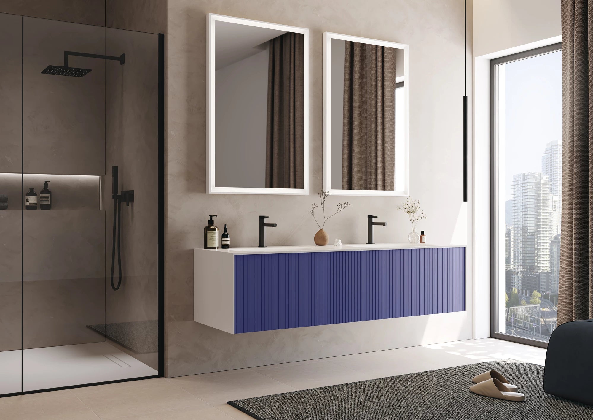 Premium Badmöbel Kollektion – CUBE | Acryl-Waschtisch, Sets & Einzelmodule