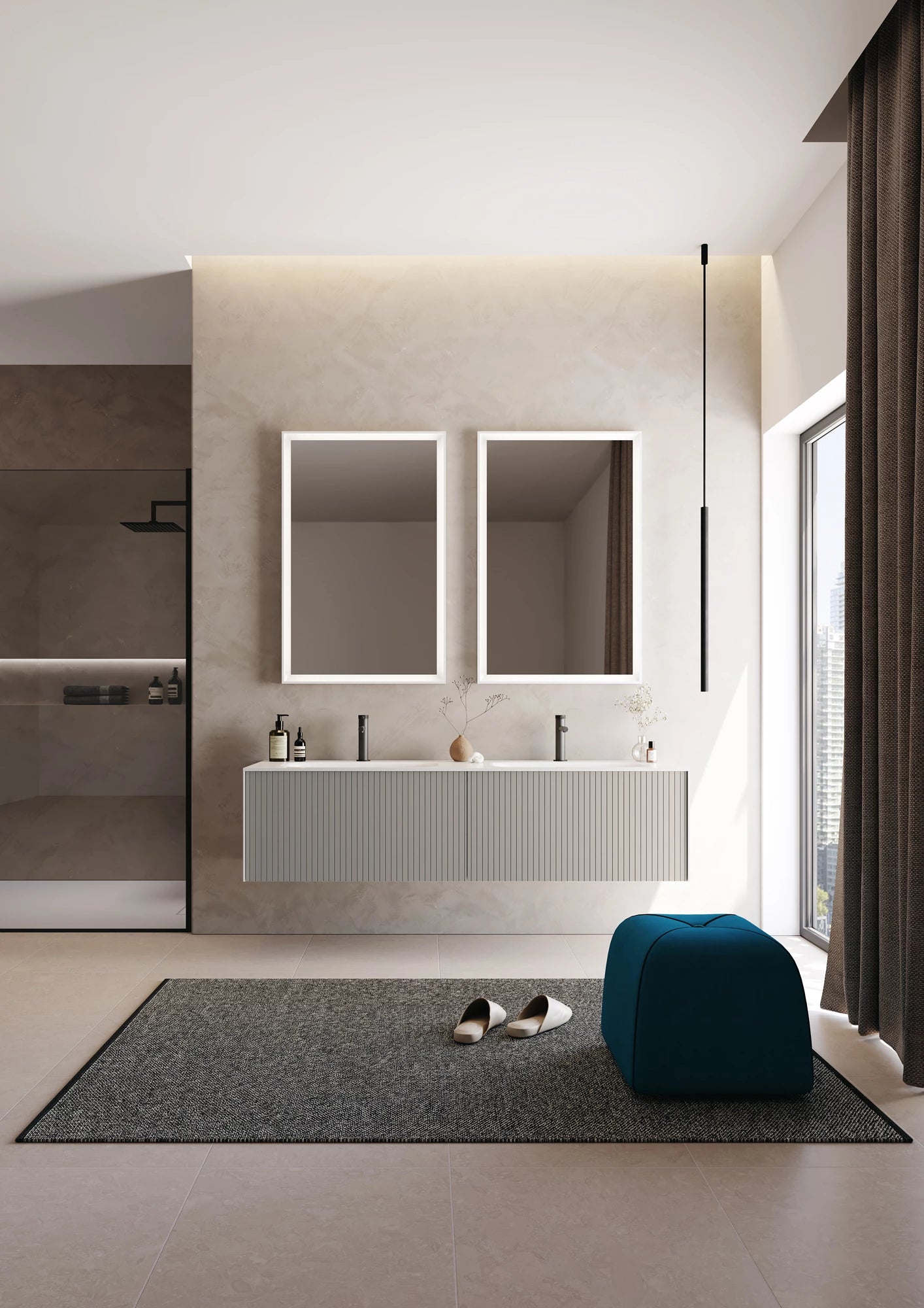 Premium Badmöbel Kollektion – CUBE | Acryl-Waschtisch, Sets & Einzelmodule