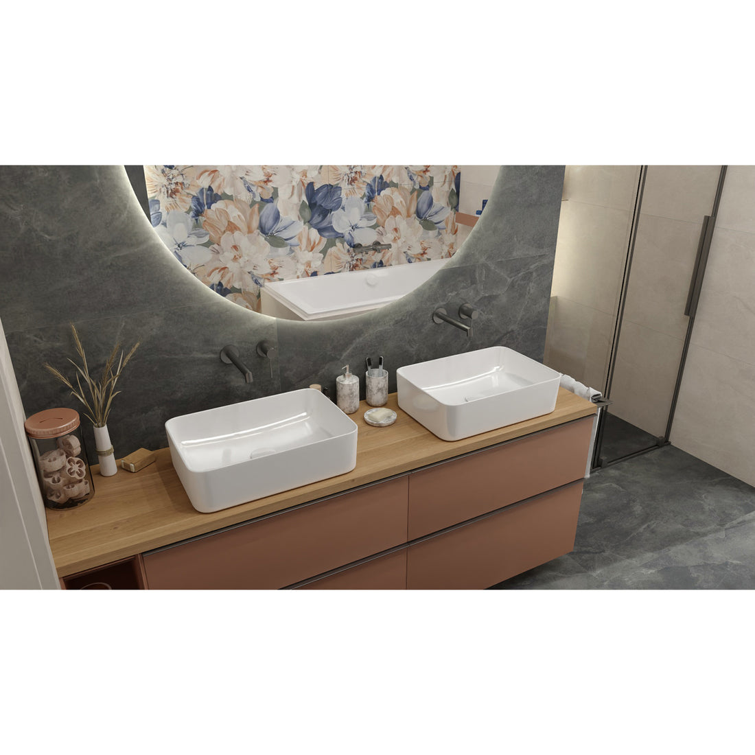 Graphite Grey Steinoptik Fliese 60x120 cm Matt – Rektifiziertes Feinsteinzeug