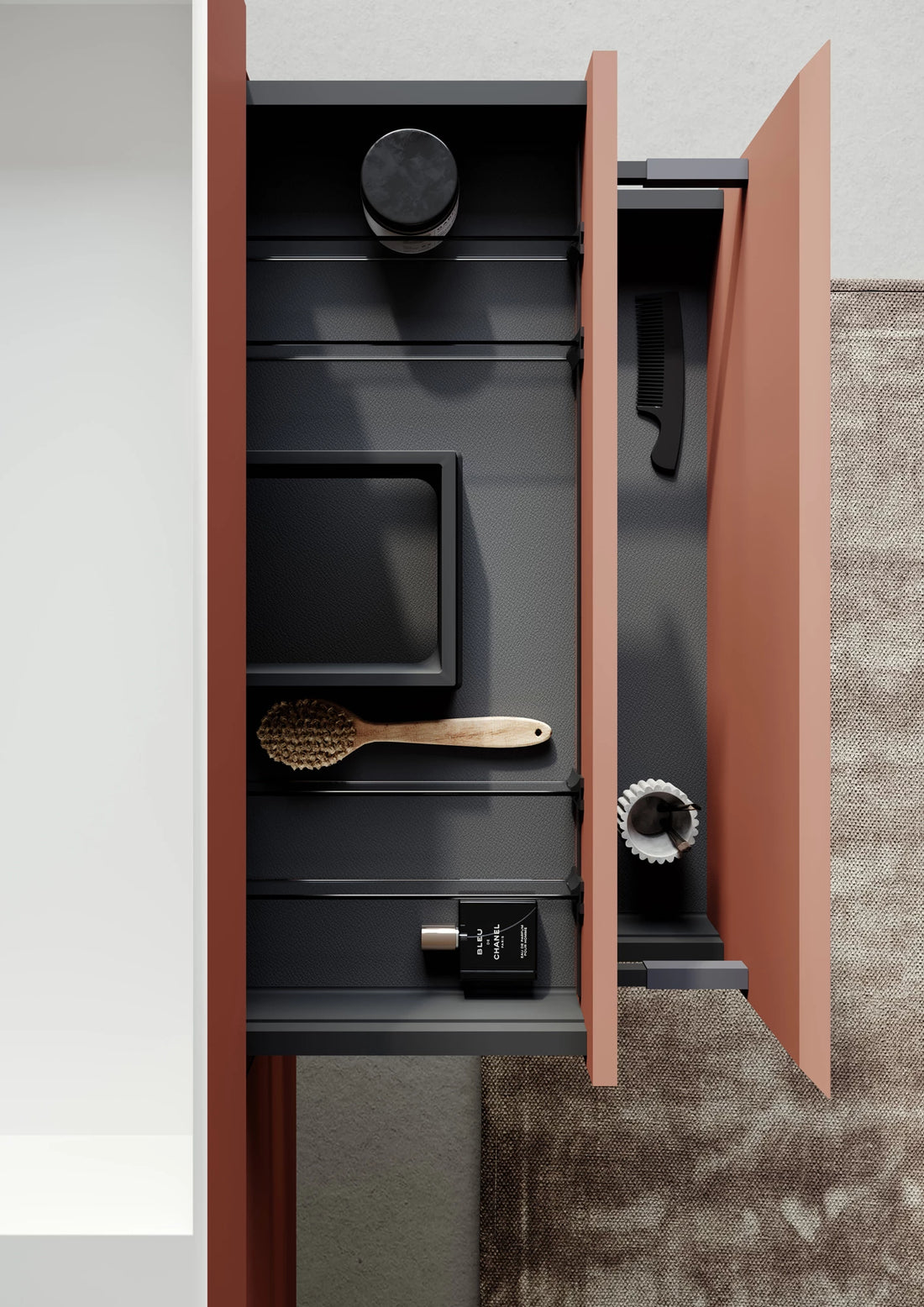 Lusso Badmöbel Set – Acryl-Waschtisch, LED-Spiegel & Mattlack MDF | 80–120 cm