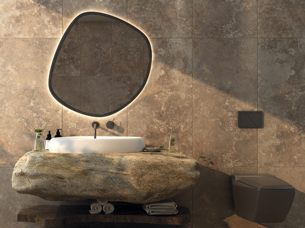 Travertinoptik Beige Fliese 60x120 cm Matt – Rektifiziertes Feinsteinzeug